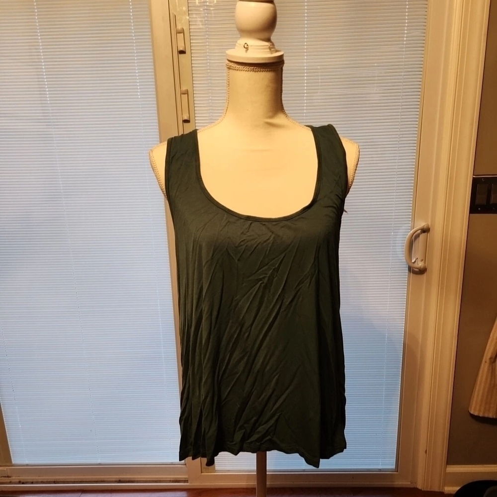 Adore Me Dark Green Tank Top